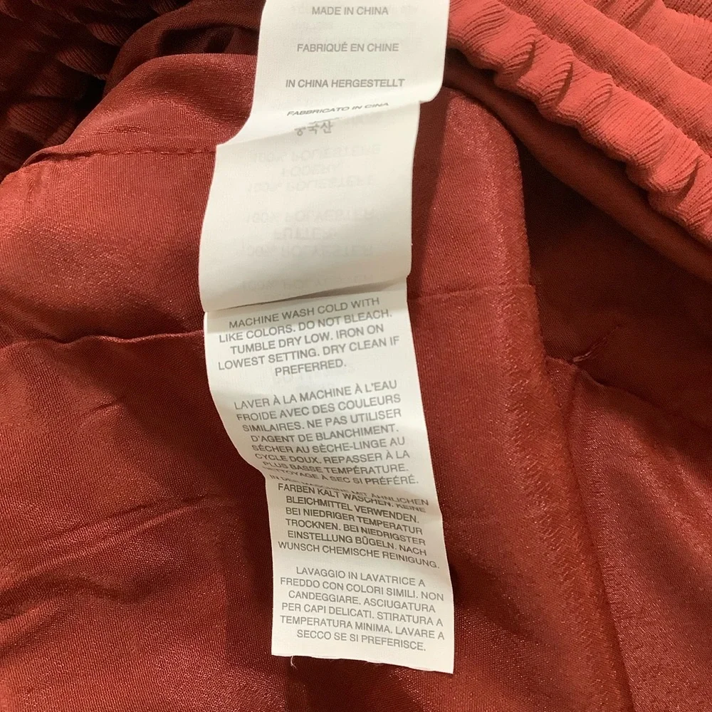J. Crew Burnt Orange Round Hem Stretch Waist Skirt